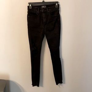Abercrombie High Rise Super Skinny Ankle Jeans